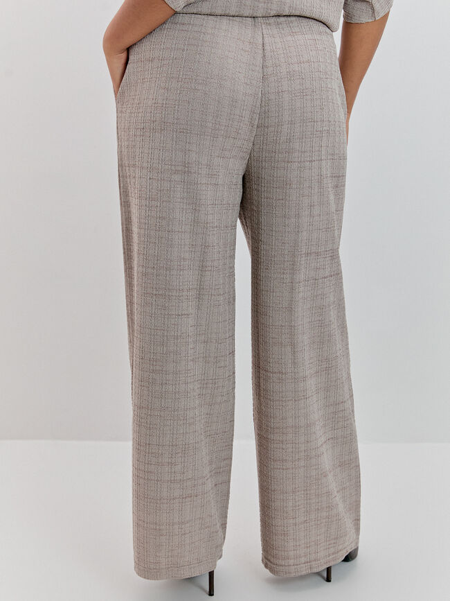 PANTALON ANCHO TEXTURA Arena