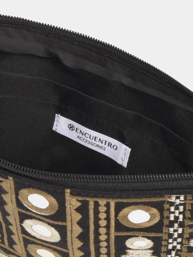 BOLSO MANO ESPEJOS Negro