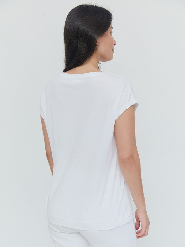 CAMISETA POSICIONAL PALMERA Blanco Optico