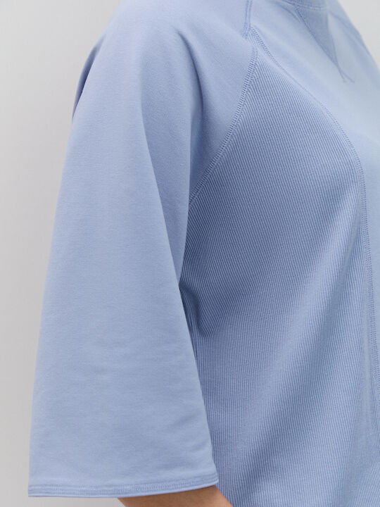 SUDADERA DETALLE LATERAL Azul Chambray image number null