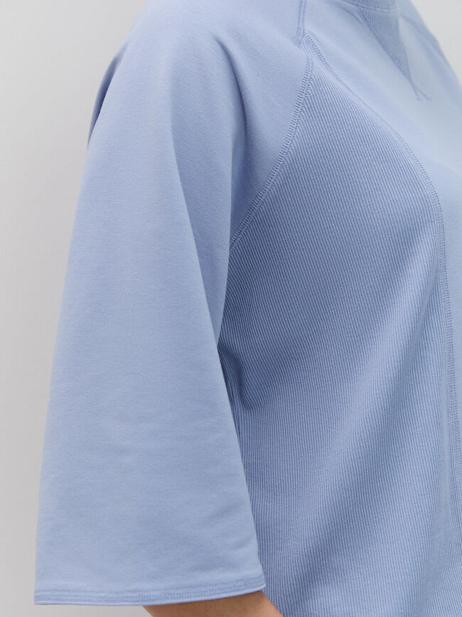 SUDADERA DETALLE LATERAL Azul Chambray