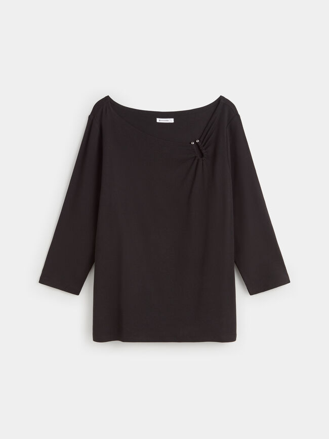 CAMISETA HEBILLA Negro