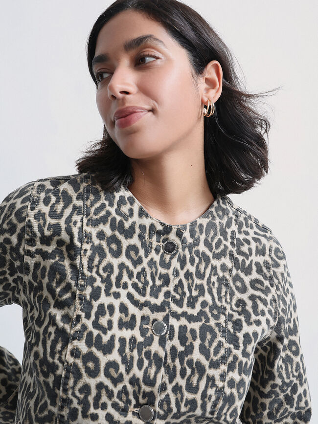 CAZADORA CORTA ESTAMPADA Estampado 3