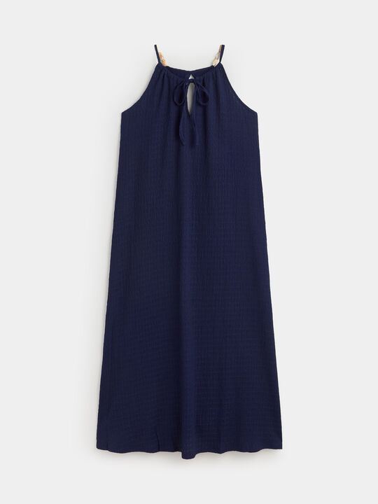 VESTIDO TEXTURA Azul Noche image number null