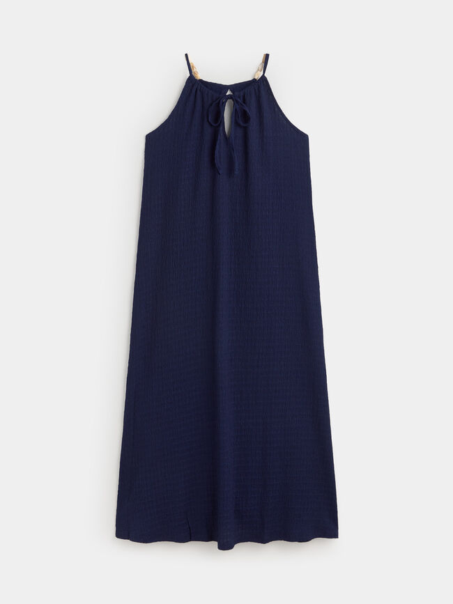 VESTIDO TEXTURA Azul Noche