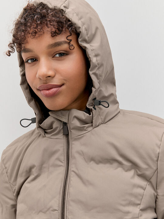 ABRIGO ACOLCHADO CINTUR&Oacute;N Vison image number null