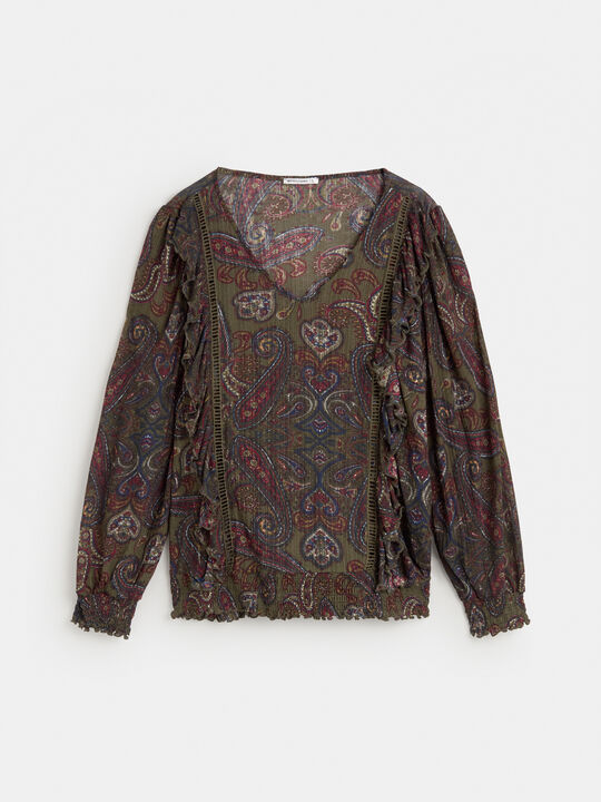 BLUSA VOLANTES Estampado 1 image number null