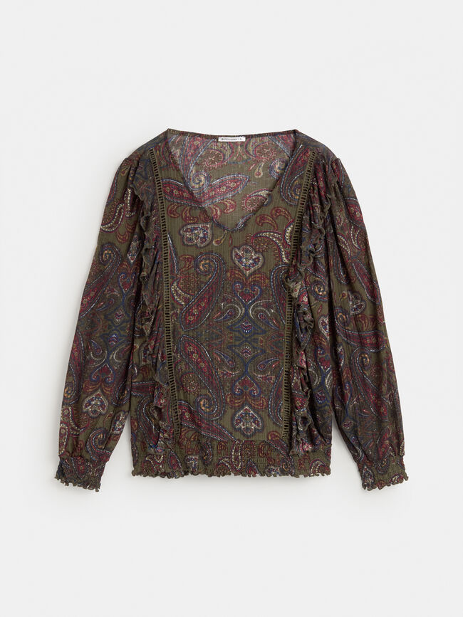BLUSA VOLANTES Estampado 1