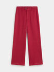 PANTALON RECTO RUSTICO Rojo Cereza