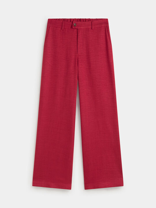 PANTALON RECTO RUSTICO Rojo Cereza image number null