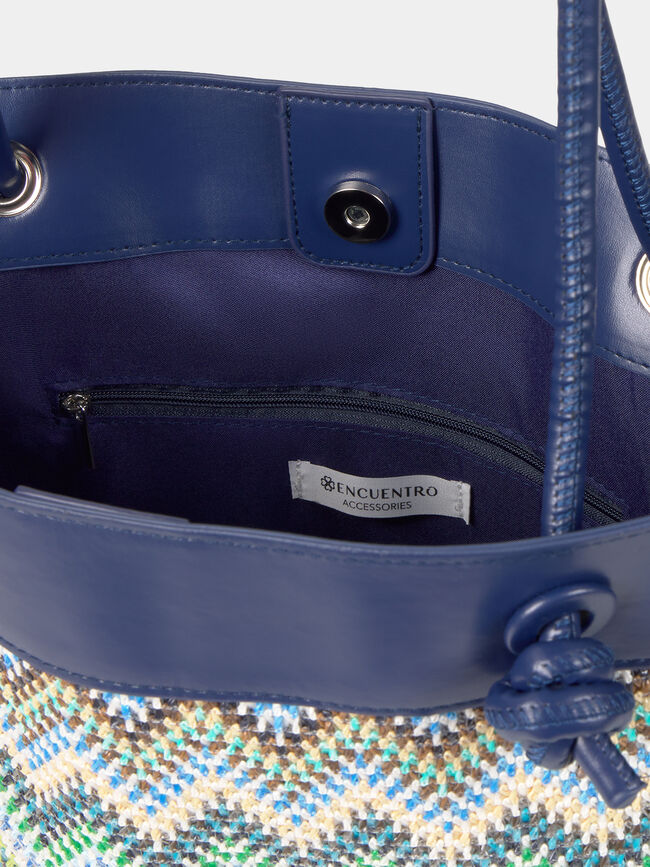 BOLSO RAFIA HOMBRO Azul Noche