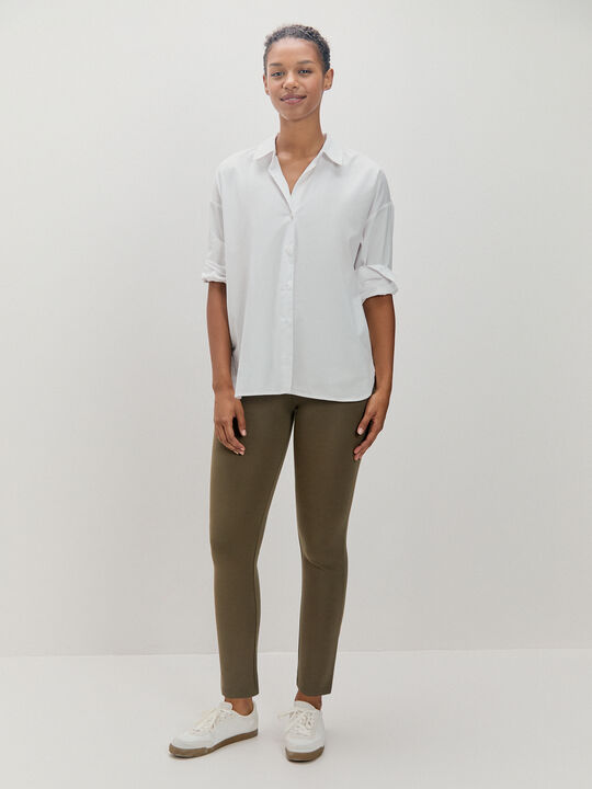 LEGGING PUNTO ROMA Trufa image number null
