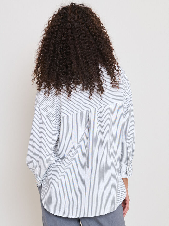 CAMISA RAYA Gris Oscuro 2