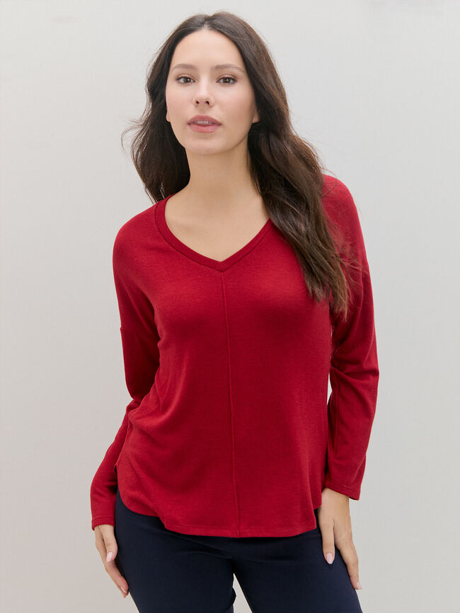 CAMISETA MANGA LARGA Rojo