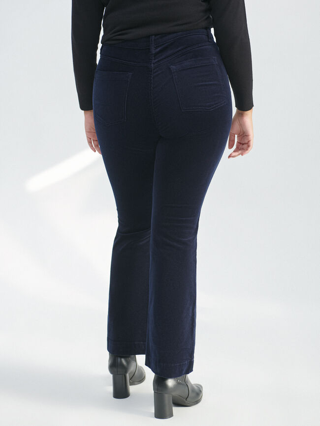 PANTALÓN PANA ACAMPANADO Azul Marino