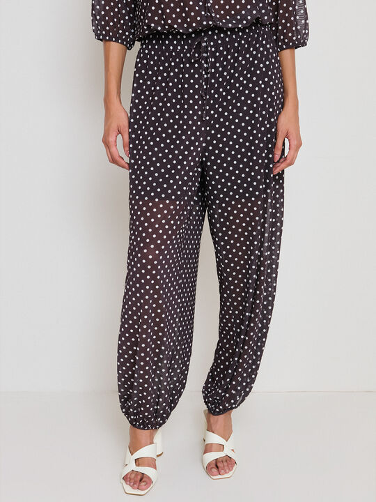 PANTALON BOMBACHO TOPOS Marron image number null