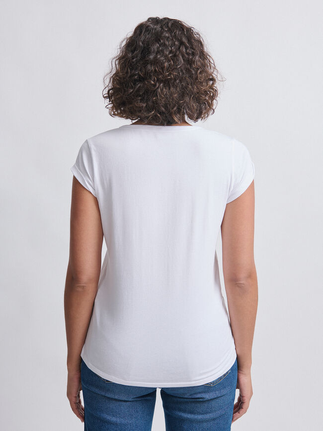 CAMISETA POSICIONAL ESTRELLA Blanco Optico