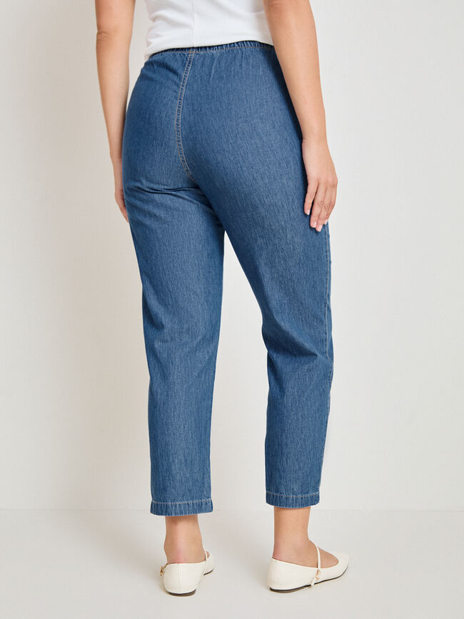 PANTALON FLUIDO VAQUERO Dark blue