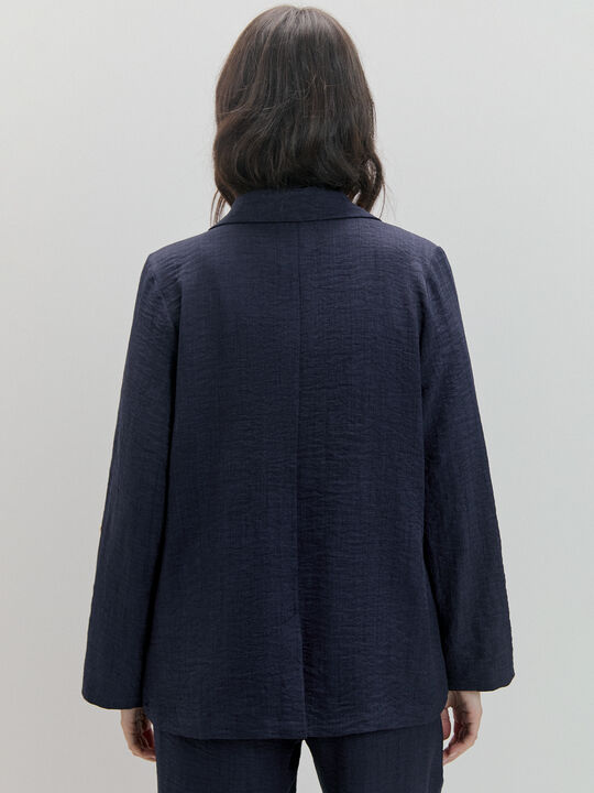 BLAZER FIT RELAJADO Azul Marino image number null