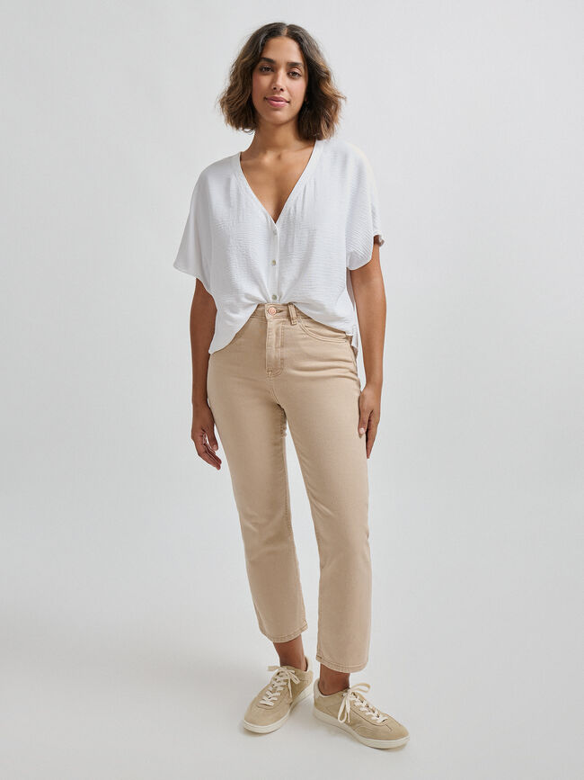VAQUERO RECTO CAPRI Beige Tostado