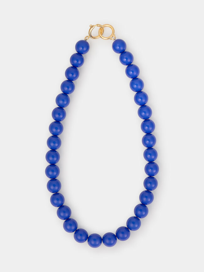 COLLAR MEDIO BOLAS Azul Sky