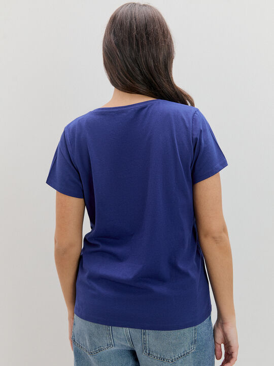 CAMISETA PARÍS BRILLANTE Azul Marino image number null