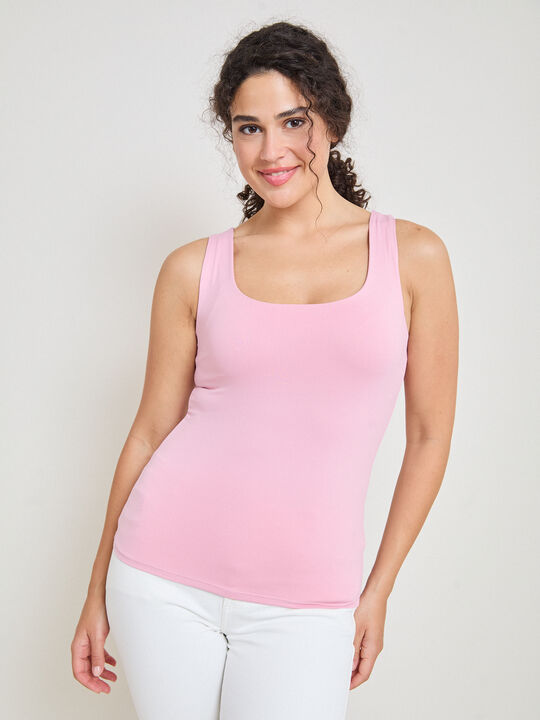 CAMISETA TIRANTE ANCHO Rosa image number null