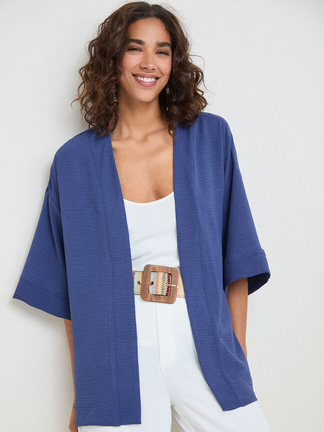 KIMONO LAZO AZUL TINTA
