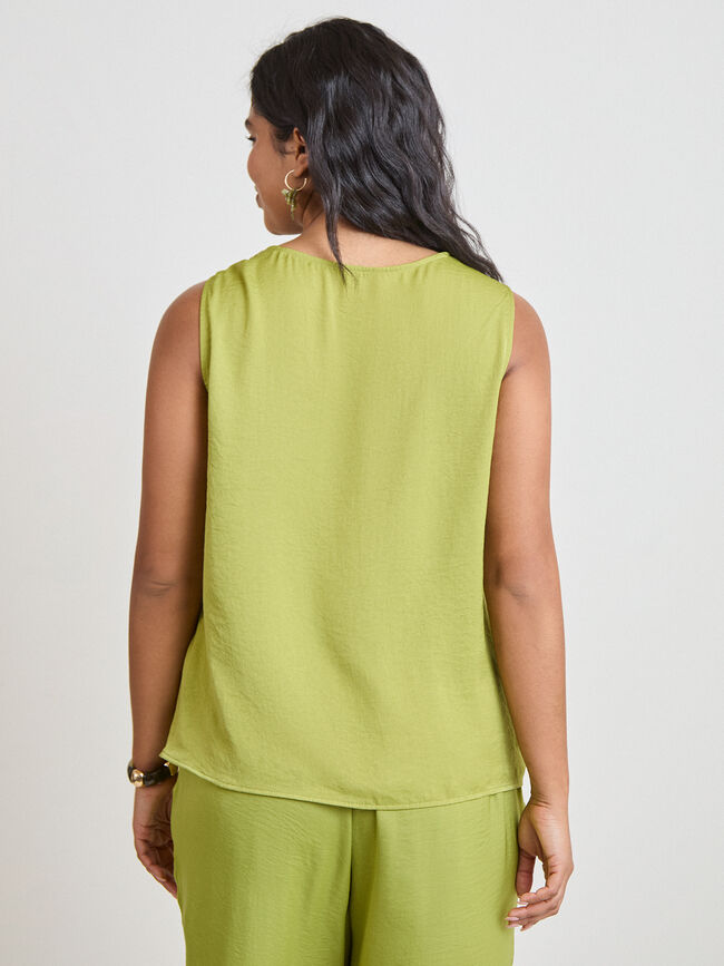 TOP CONJUNTO SATINADO Verde