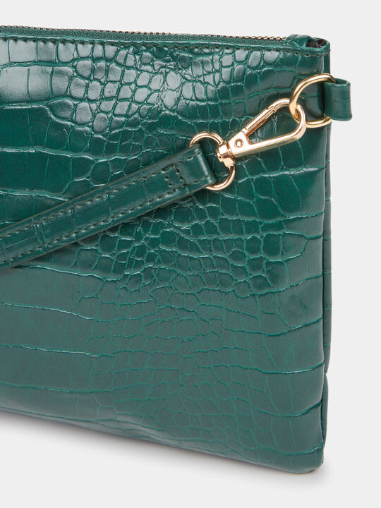 Bolso textura coco Verde oscuro image number null