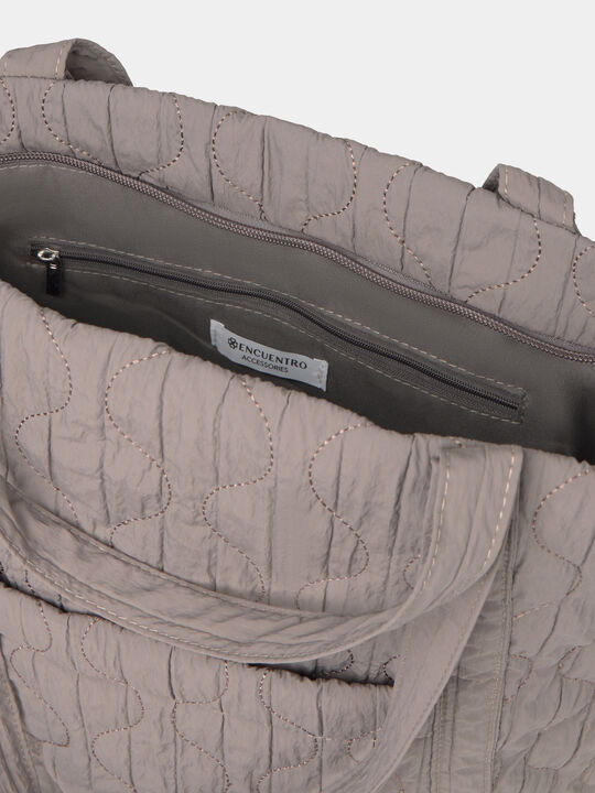 BOLSO ACOLCHADO CEBOLLA Gris Oscuro image number null