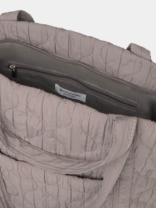 BOLSO ACOLCHADO CEBOLLA Gris Oscuro