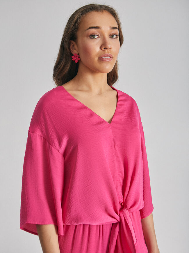 Blusa nudo Fucsia Oscuro
