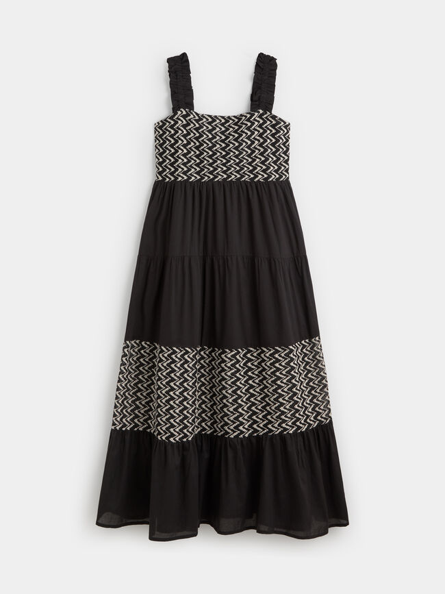 VESTIDO LARGO LAZO Negro