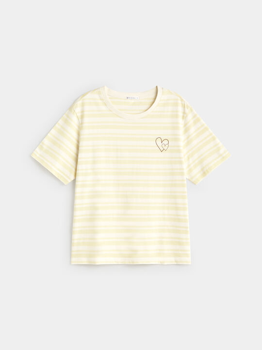 CAMISETA RAYAS CORAZ&Oacute;N Rayas 1 image number null