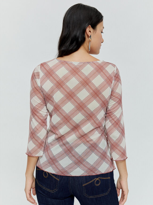 CAMISETA TUL CRUZADA Crudo