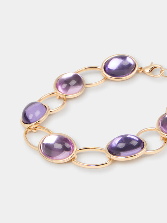 PULSERA RESINA COLOR Oro image number null