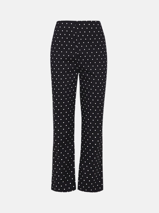 Pantalón capri estampado Azul Marino