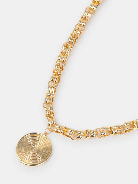 COLLAR LARGO TEXTURA Oro image number null