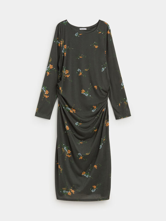 VESTIDO FRUNCES LATERALES Estampado 1 image number null