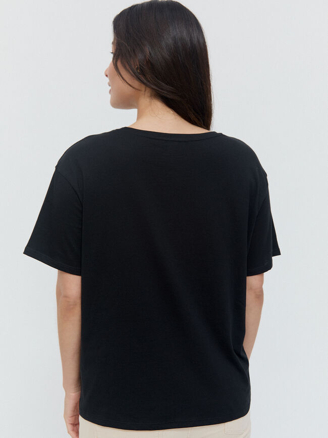 CAMISETA POSICIONAL CORAZÓN Negro