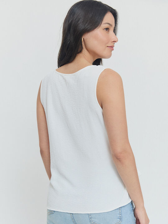 TOP CON NUDO Blanco Optico image number null