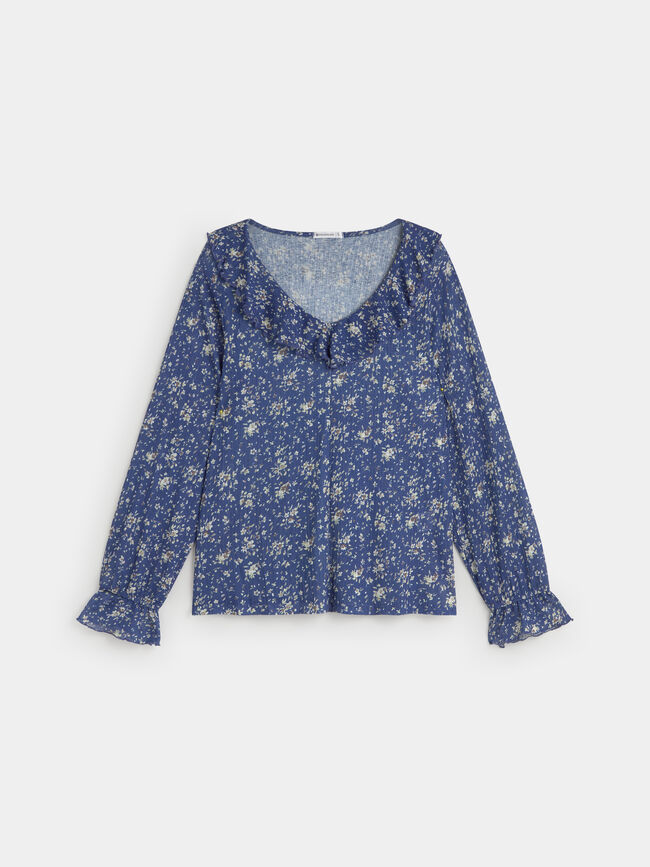 BLUSA VOLANTES Estampado 2
