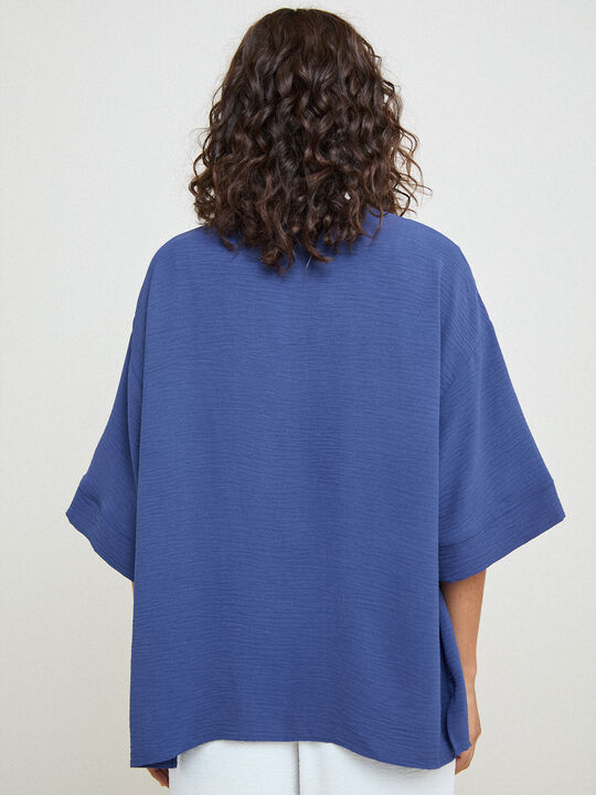 KIMONO LAZO AZUL TINTA image number null