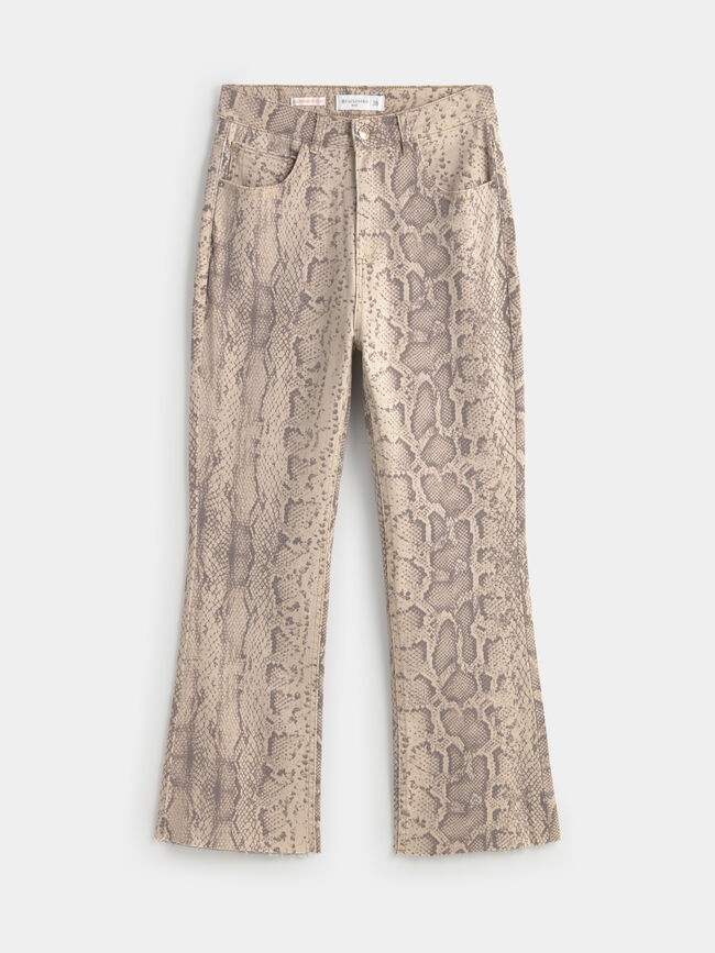 PANTALON ESTAMPADO SERPIENTE Estampado 4
