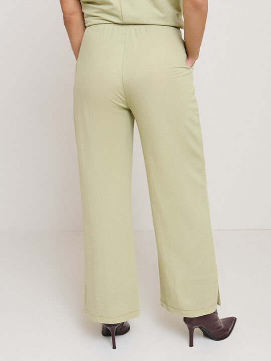 PANTALON ABERTURAS Verde salvia image number null