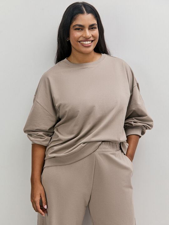 SUDADERA DETALLE BRILLO Vison image number null