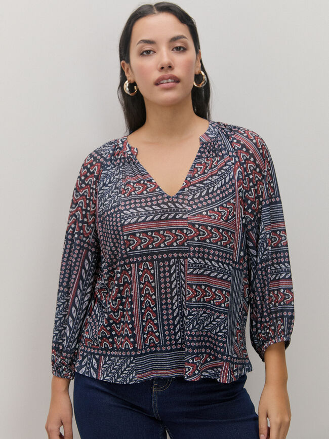 CAMISETA DETALLE ESCOTE Estampado 1