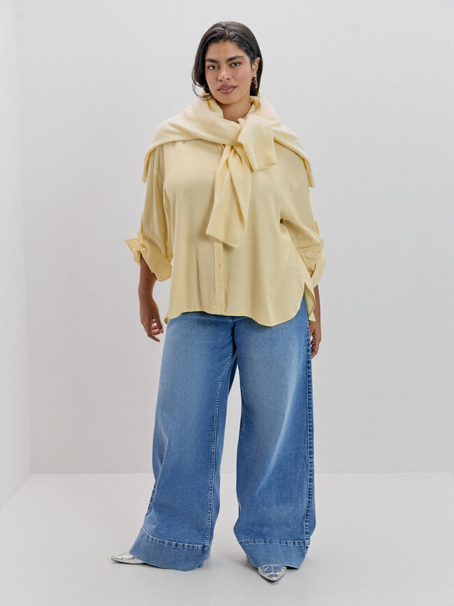 CAMISA MANGA LARGA Amarillo Pastel