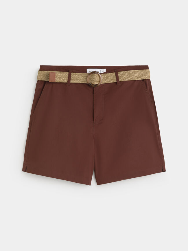 PANTAL&Oacute;N CORTO CINTUR&Oacute;N BROWNIE